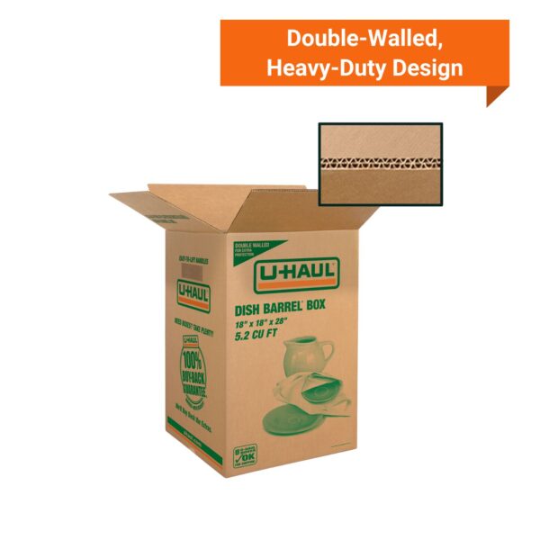 Dish Barrel® Box – Heavy-Duty Dish Packing Box - Image 3