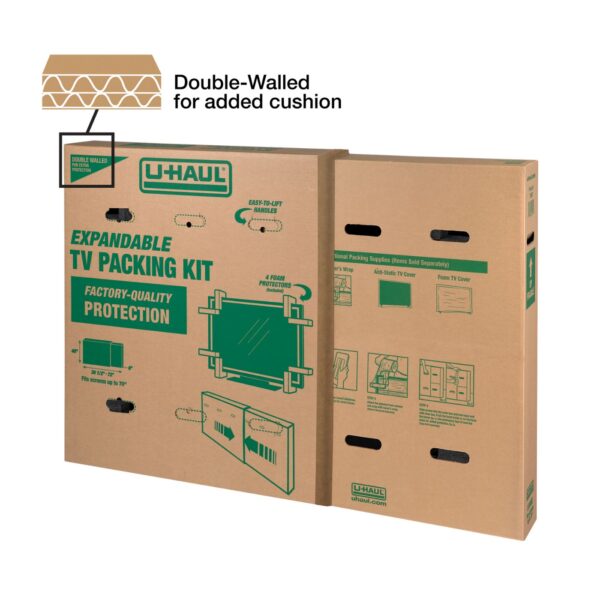 Heavy-Duty Expandable TV Moving Box - Large - Image 3